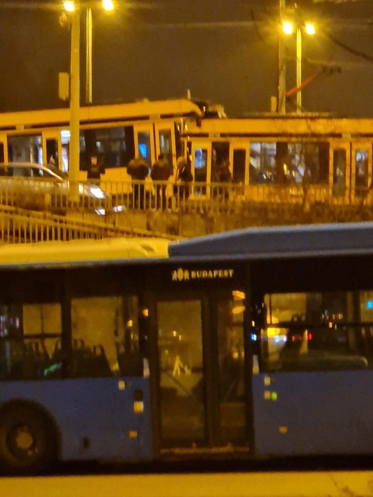 villamosbaleset, Boráros tér, 2022. december 19., Fotó: Bors
