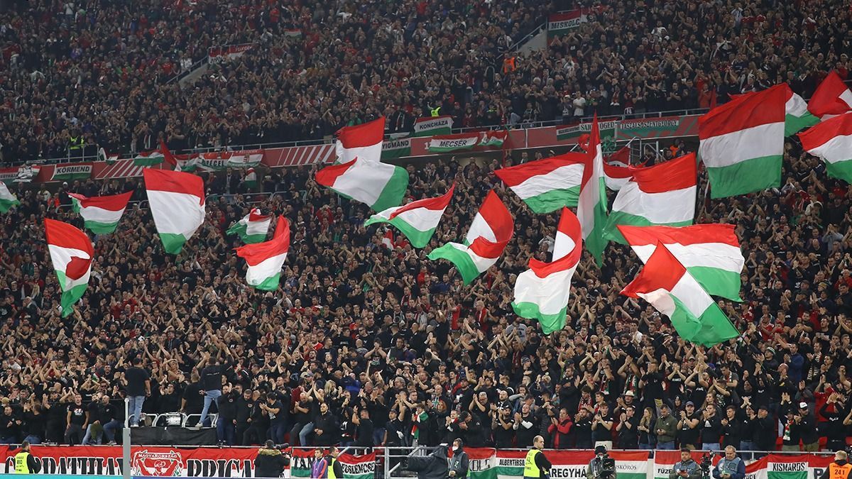 A magyar tábor az olaszok elleni Nemzetek Ligája-csoportrangadón