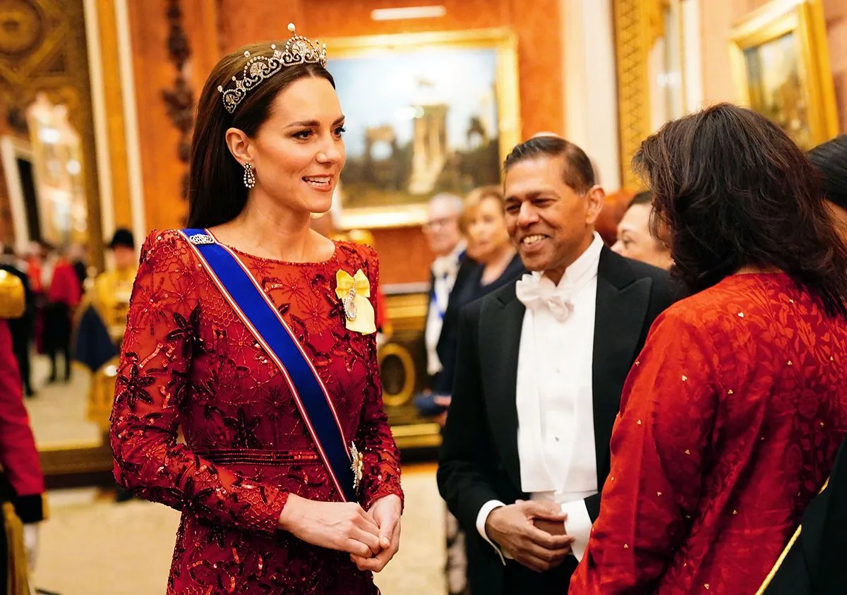 King Charles III And Camilla, Queen Consort Host A Reception For Members Of The Diplomatic Corps