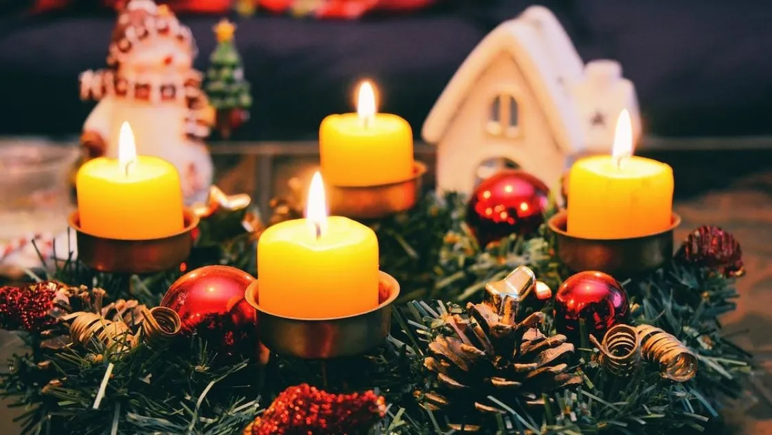 advent, koszorú, gyertya