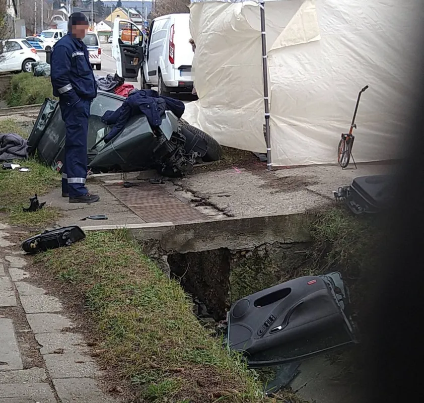 Gödöllő baleset, 2023., január 26., fotó: Bors