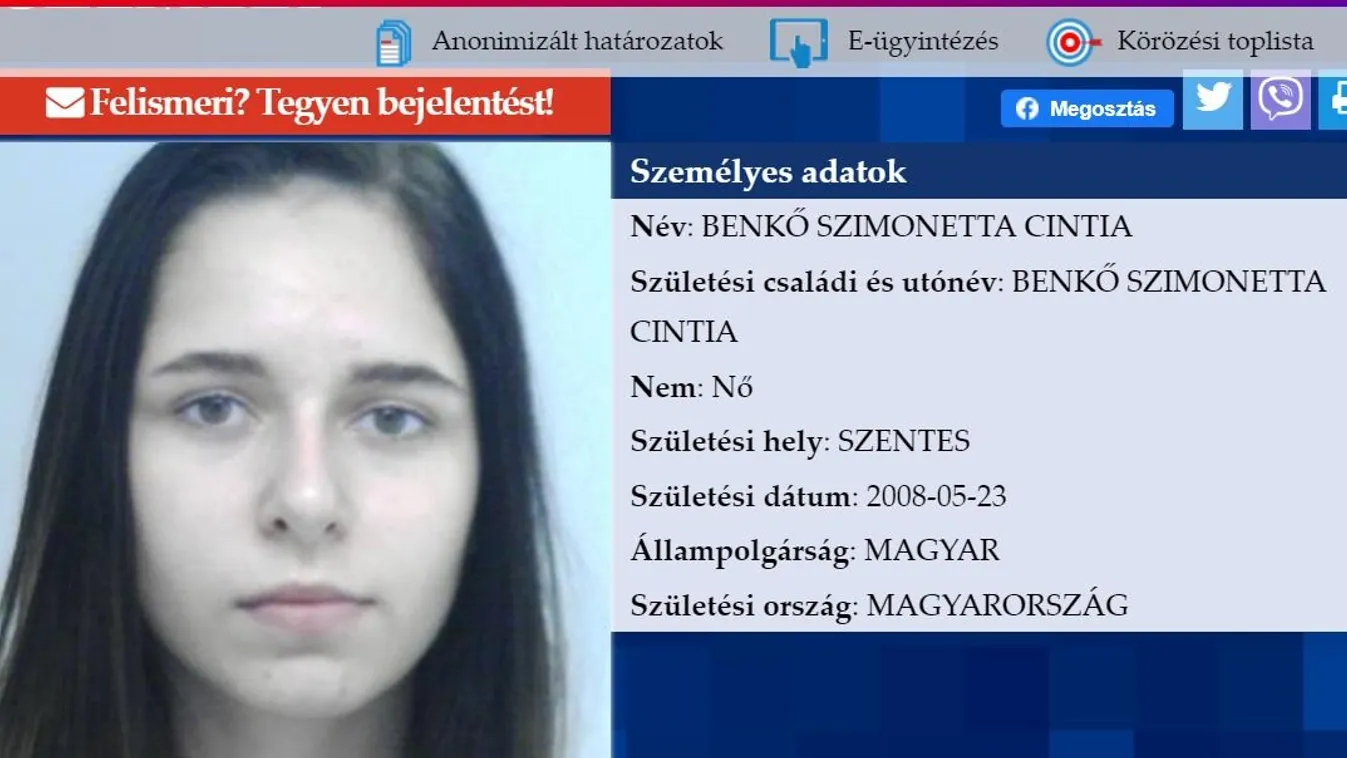 "Megmondták, hogy koporsóban leszek" - folyton fenyegetik az eltűnt Szimonetta nővérét