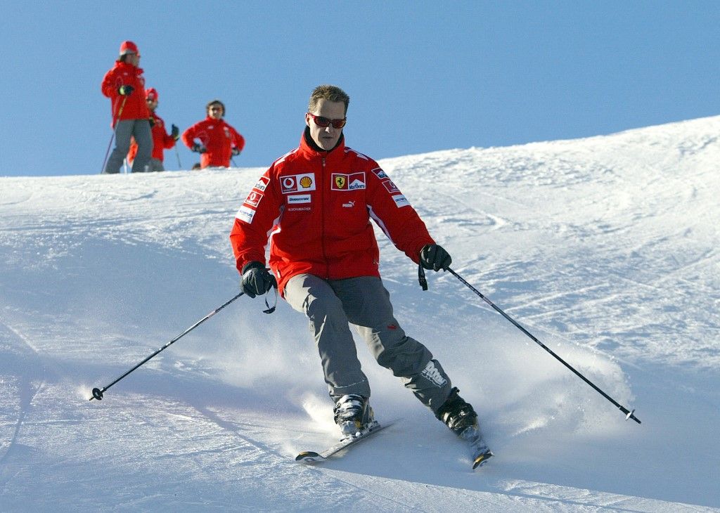 Schumacher aktív versenyzőként is gyakorta sízett