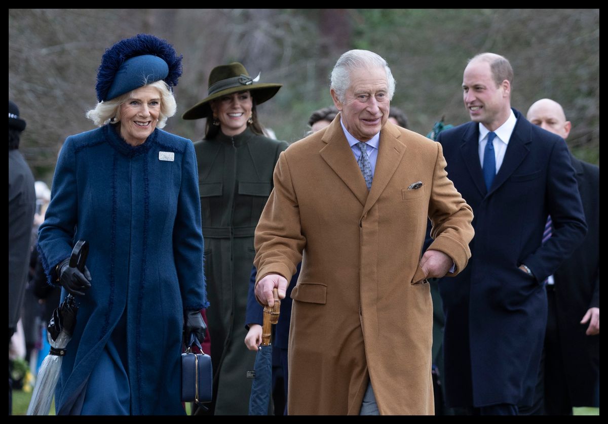 UK Royals at Christmas Day church service in Sandringham