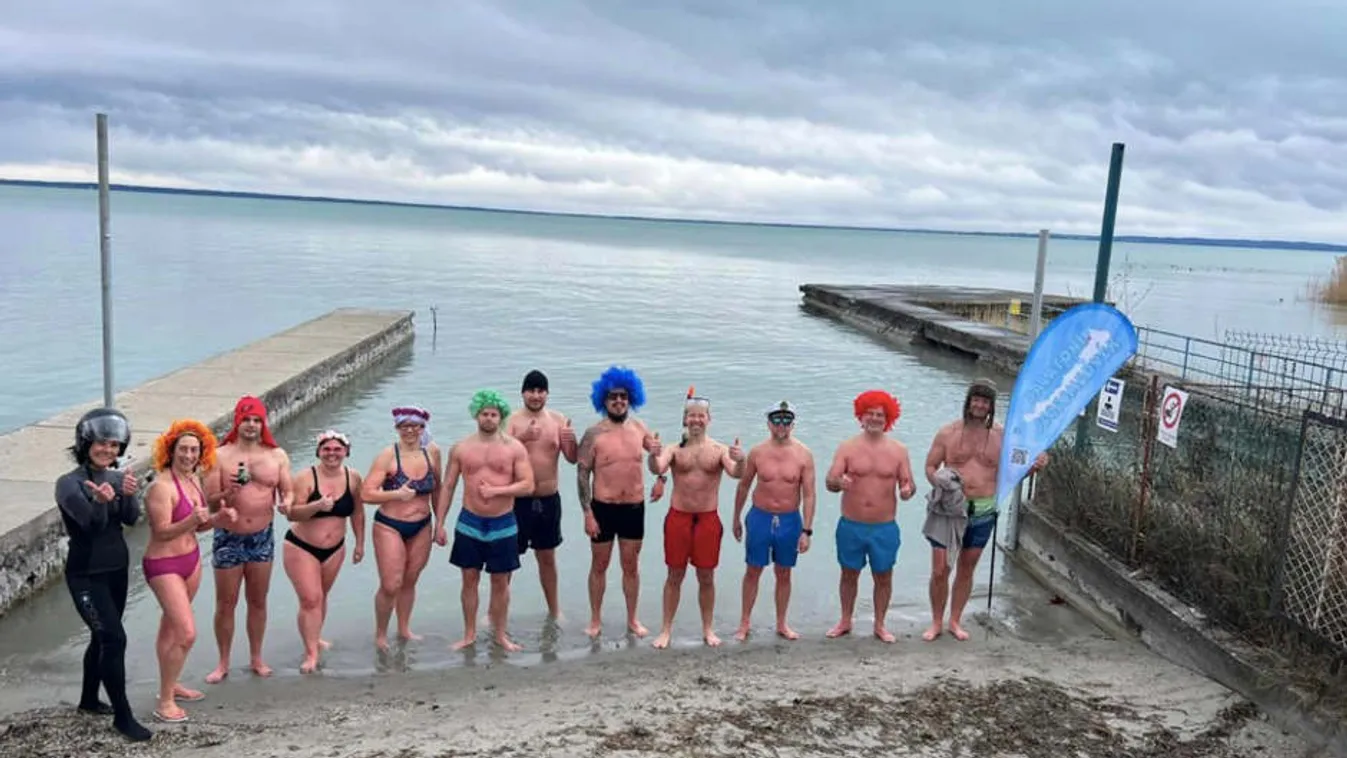 Jegesmedvék merültek a Balatonban