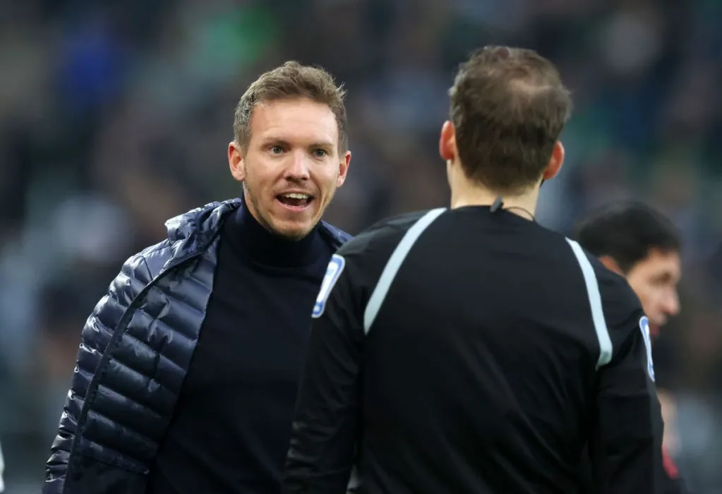 Nagelsmann a meccsen és utána is hevesen reklamált a bírónál