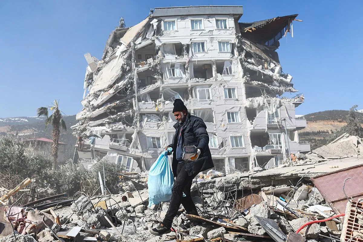 Destruction in the Turkish city of Gaziantep after powerful earthquake