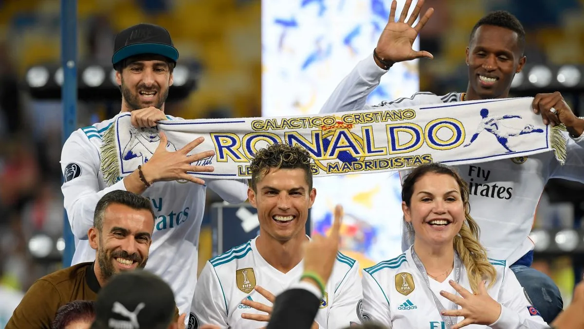 Cristiano Ronaldo és nővére, Katia Aveiro, AFP