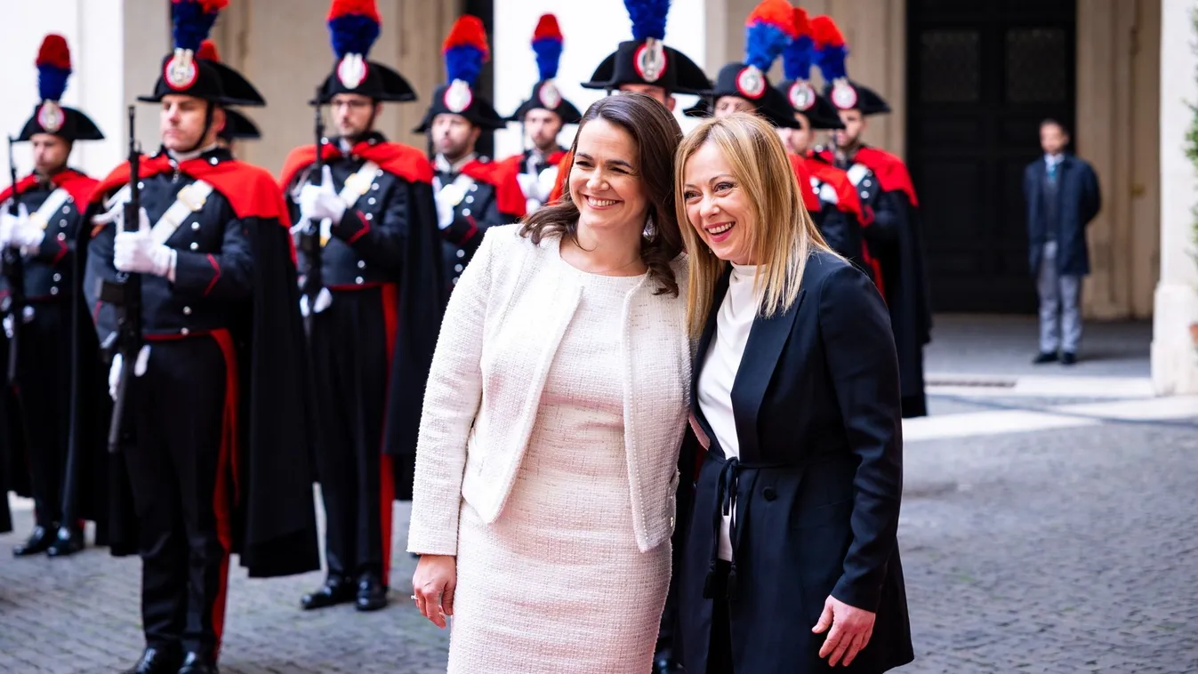 Novák Katalin Giorgia Meloni olasz kormányfővel találkozott Rómában