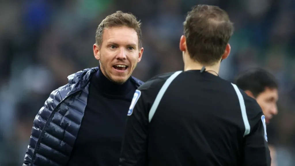Nagelsmann a meccsen és utána is hevesen reklamált a bírónál
