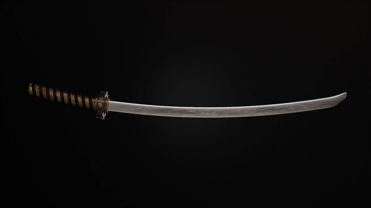 szamuráj, kard, katana
