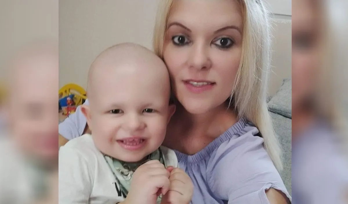 a leukémiás Hunor és édesanyja