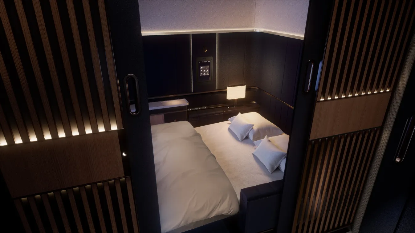 Franciaágy és privát minibár a Lufthansa járatain