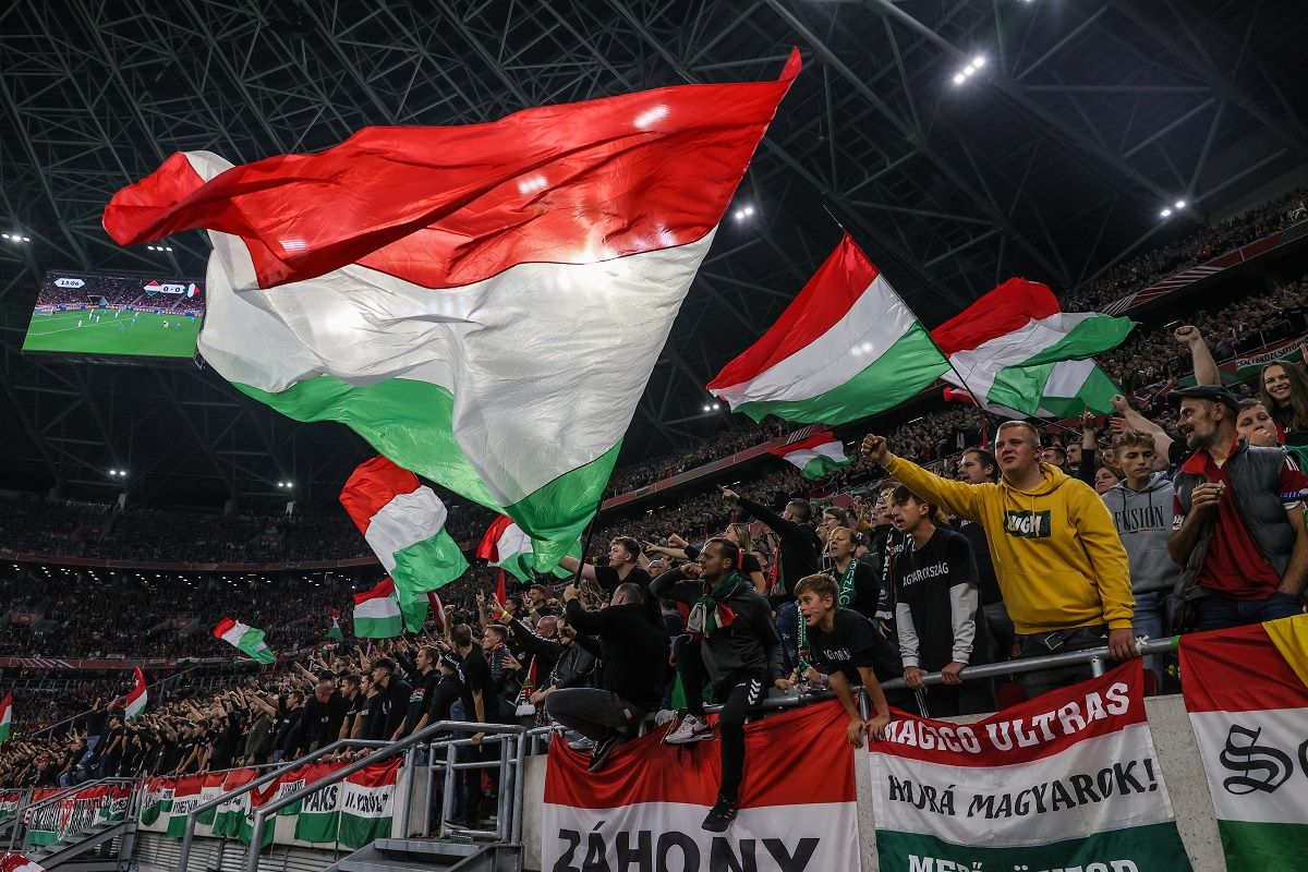 A magyar válogatott szurkolói rendre óriási hangulatot kreálnak