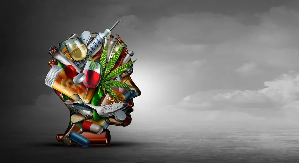 Drug,Addiction,Concept,And,Substance,Dependence,As,A,Junkie,Symbol
