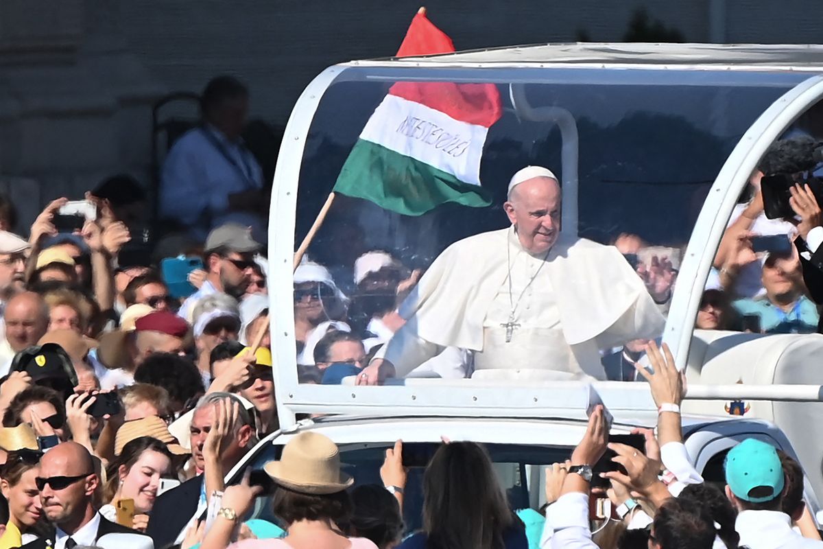Ferenc pápa Magyarországon, 2021-ben, AFP
