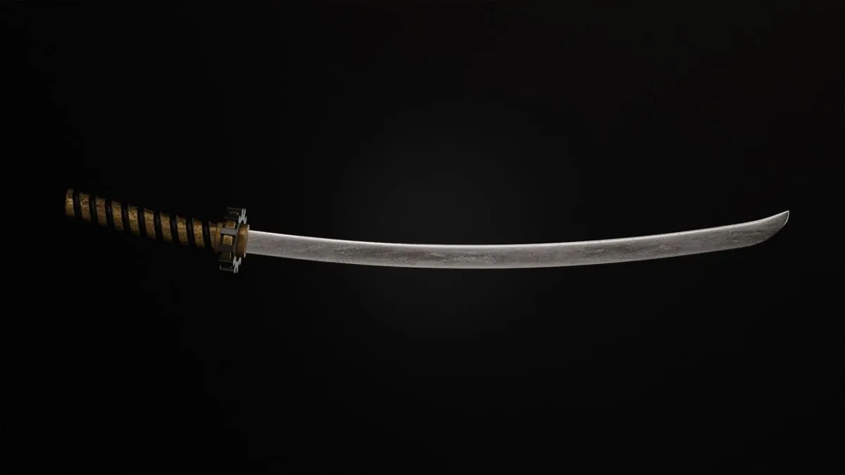 szamuráj, kard, katana