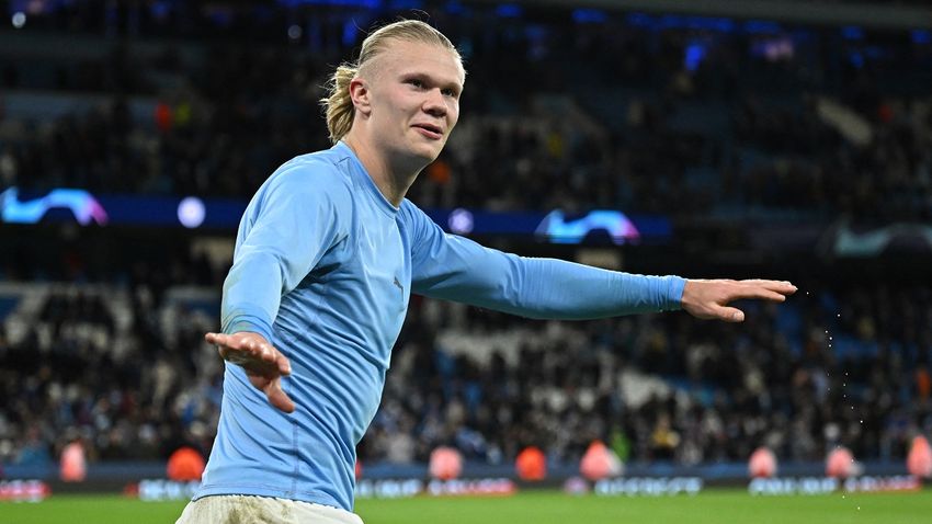 Melyik magyar focistával robbant be az európai színtérre Erling Haaland, a Manchester City csatára?