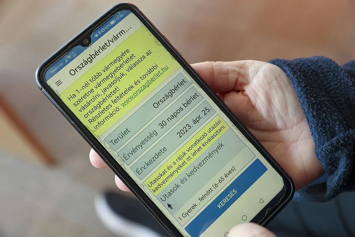 országbélret, vármegyebérlet, bérlet, MÁV, applikáció, vonatjegy