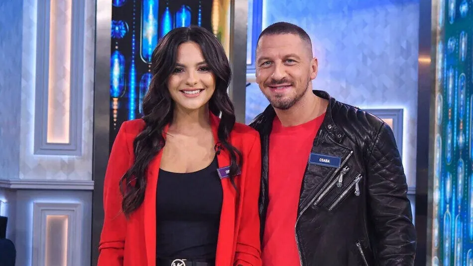 Vastag Csaba és párja Evelin, az Ütős ötös műsorában megnyerték a főnyereményt.