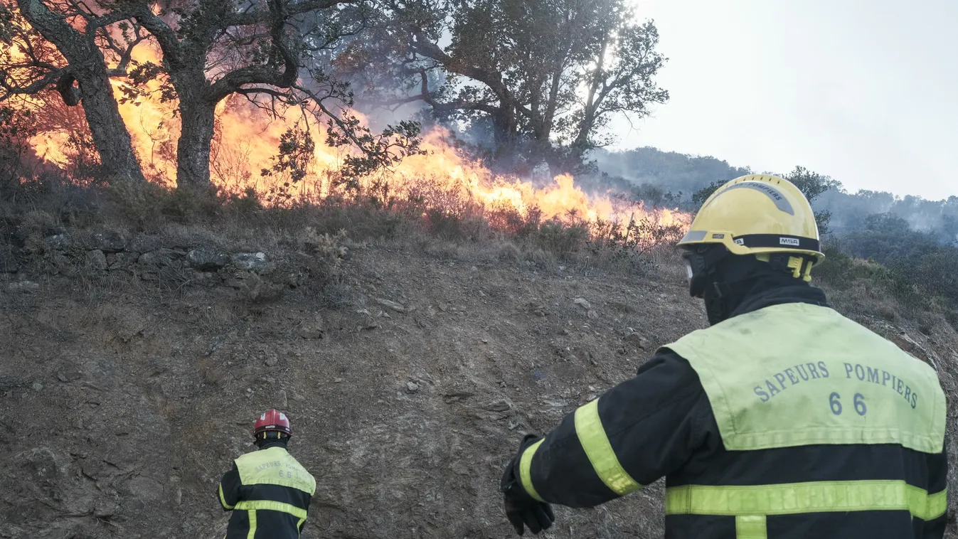 Még mindig küzdenek a perzselő lángok ellen a francia-spanyol határon