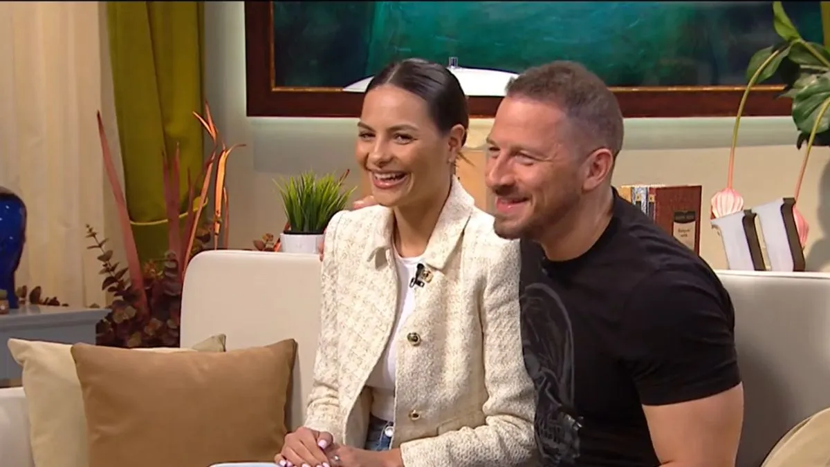 Vastag Csaba és menyasszonya, Domján Evelin, TV2 Mokka videógrab
