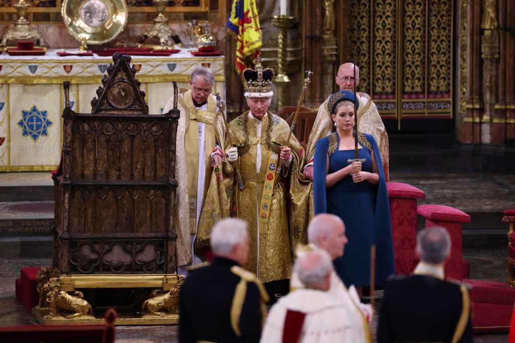 Their Majesties King Charles III And Queen Camilla - Coronation Day III. Károly a Westmister Apátságban