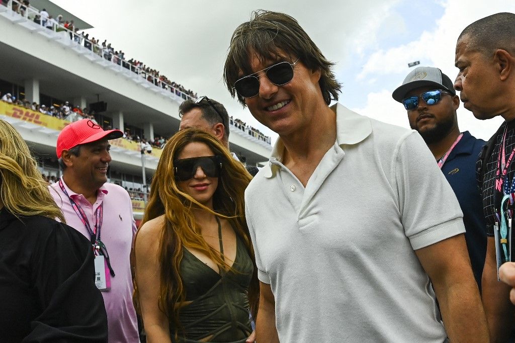 Shakira és Tom Cruise az F1-es Miami Nagydíjon