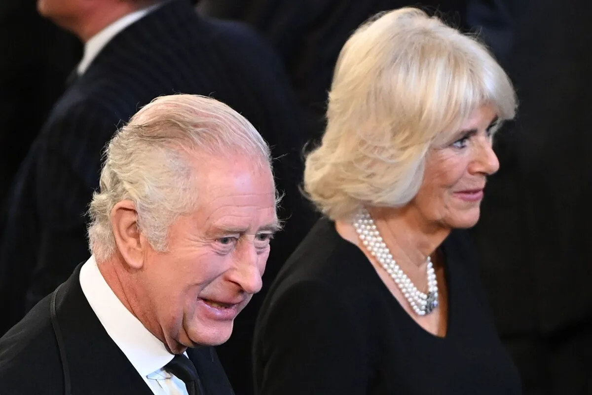 King Charles III addresses the Houses of Parliament in London
