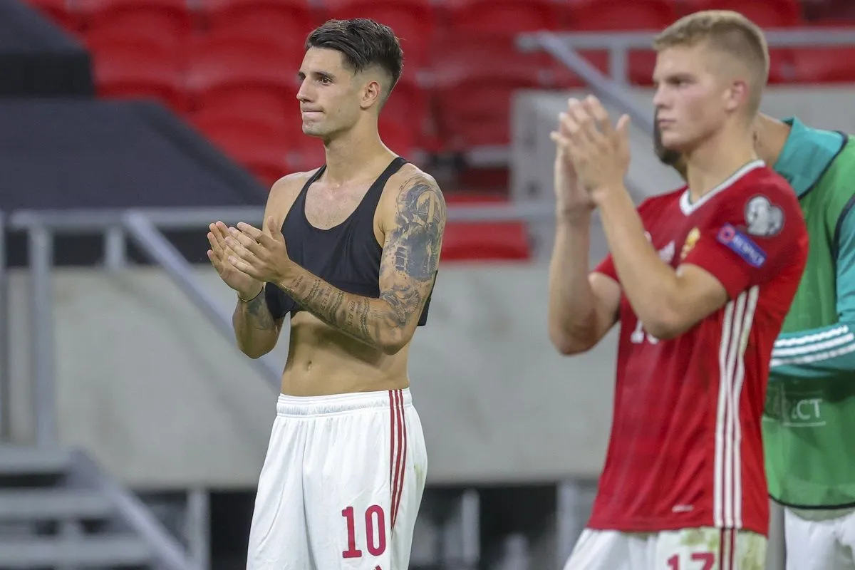 Szoboszlai (balra) és Schäfer a válogatottban egymás oldalán küzdenek, de a Bundesligában riválisok