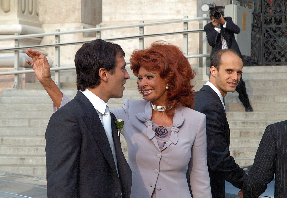 Sophia Loren's son Carlo Ponti jr. marries