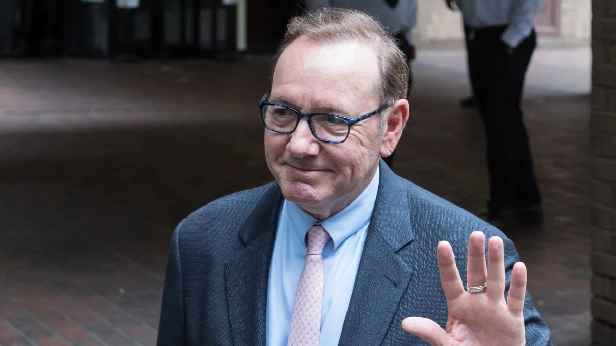 Kevin Spacey, London, tárgyalás, bíróság előtt, AFP, (Photo by Wiktor Szymanowicz / ANADOLU AGENCY / Anadolu Agency via AFP)
