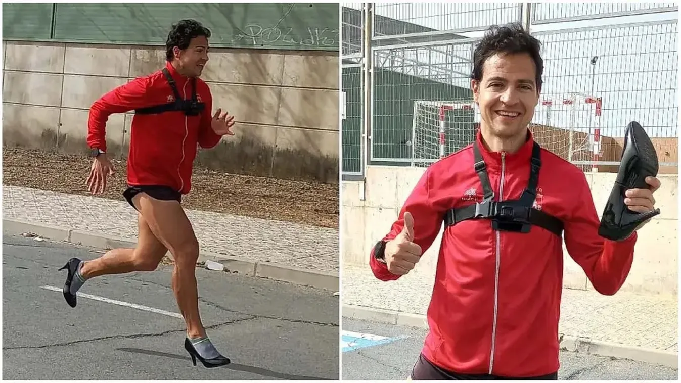 Egy spanyol férfi döntötte meg a tűsarkús síkfutás világrekordját