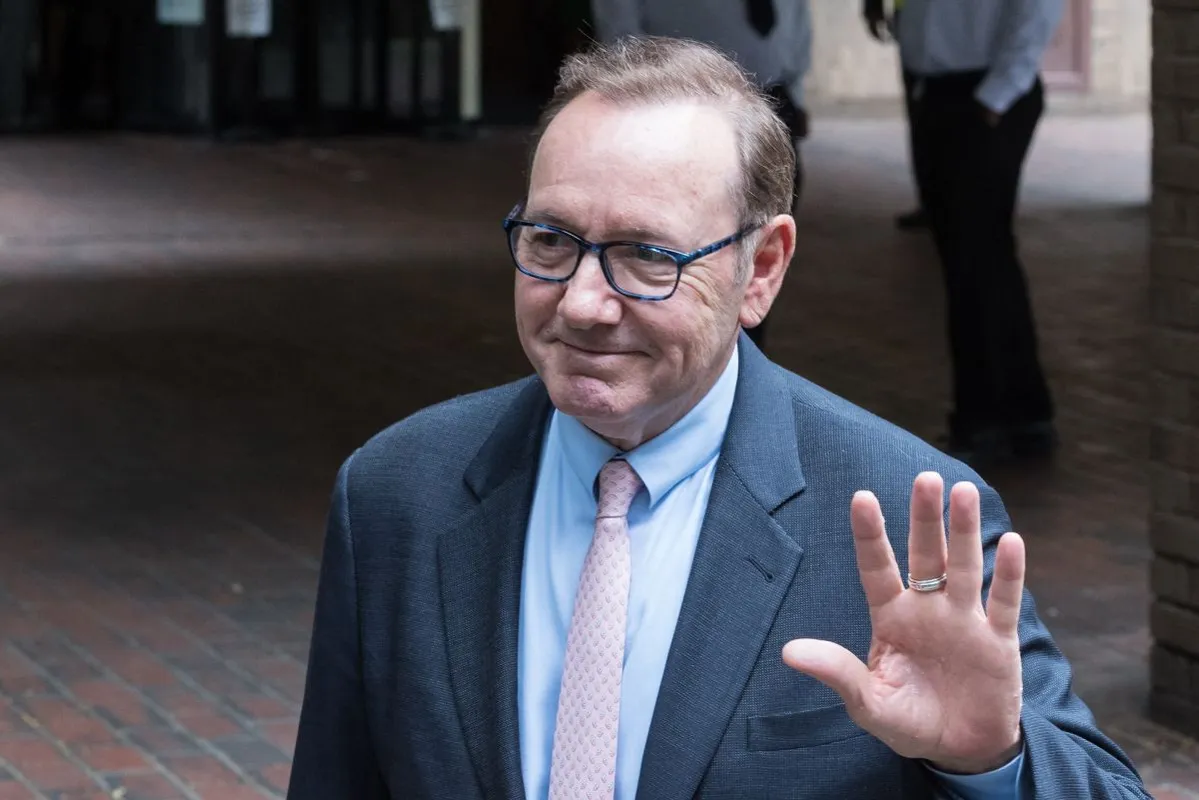 Kevin Spacey, London, tárgyalás, bíróság előtt, AFP, (Photo by Wiktor Szymanowicz / ANADOLU AGENCY / Anadolu Agency via AFP)