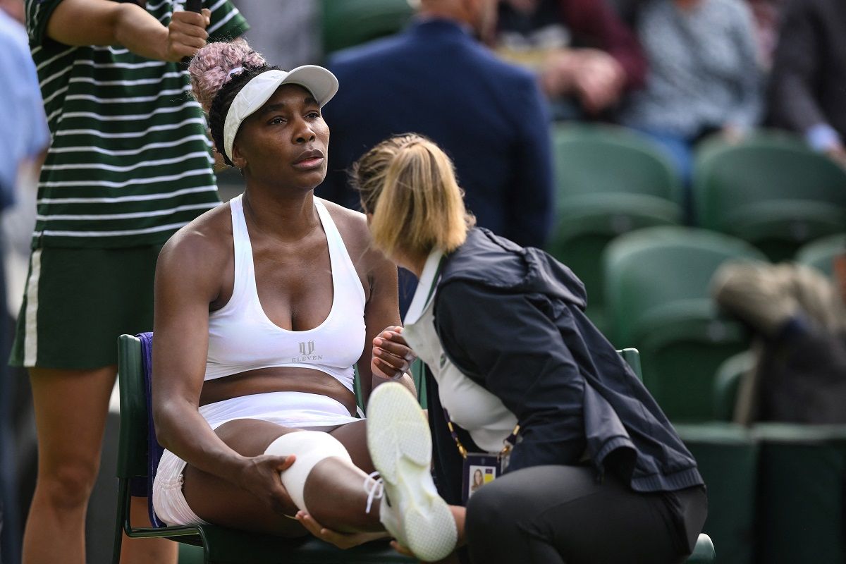 Venus Williamsnek megbicsaklott az amúgy is sérült térde