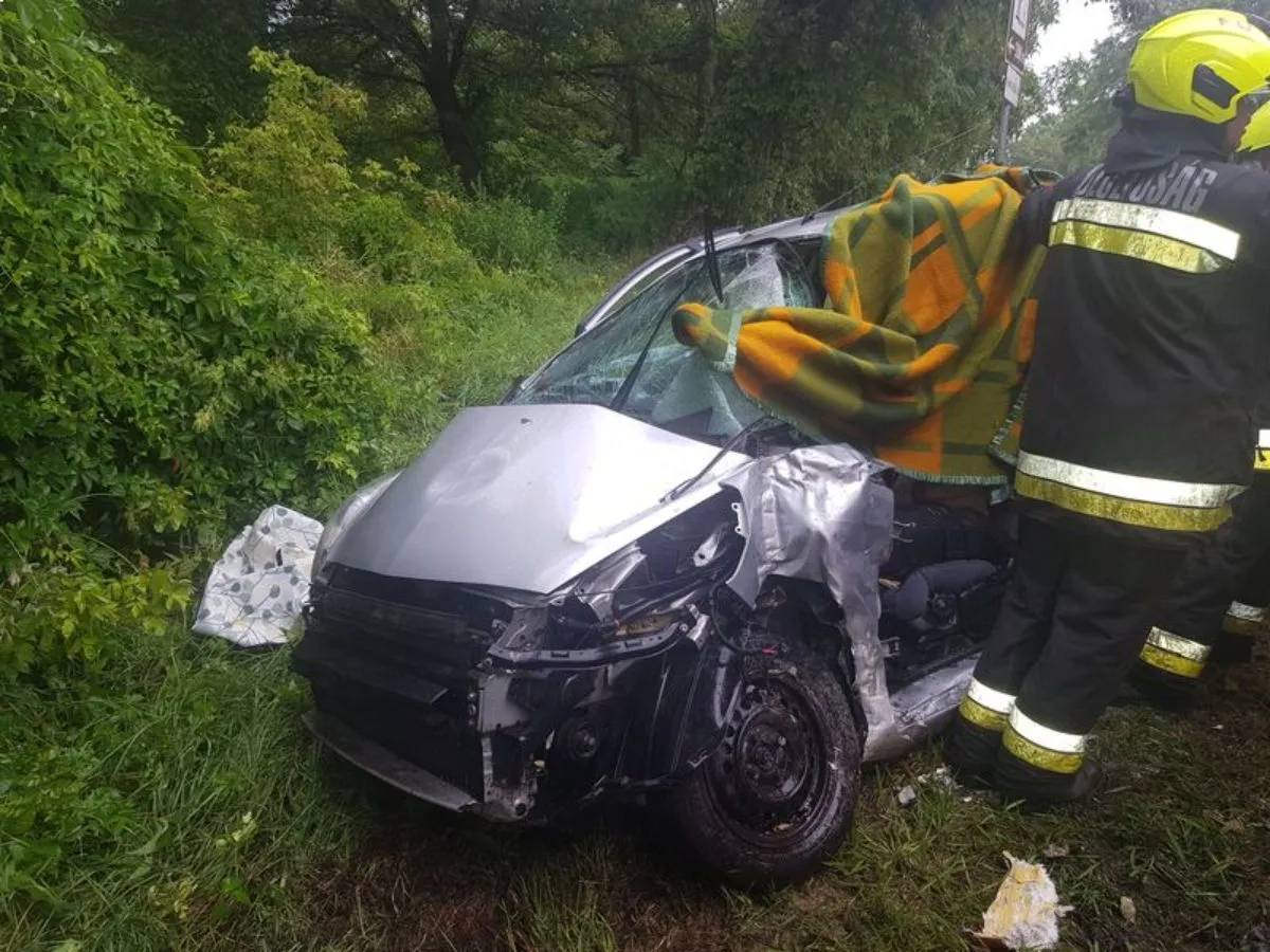 2023. július 30., baleset, Tihany, fotó: Police.hu