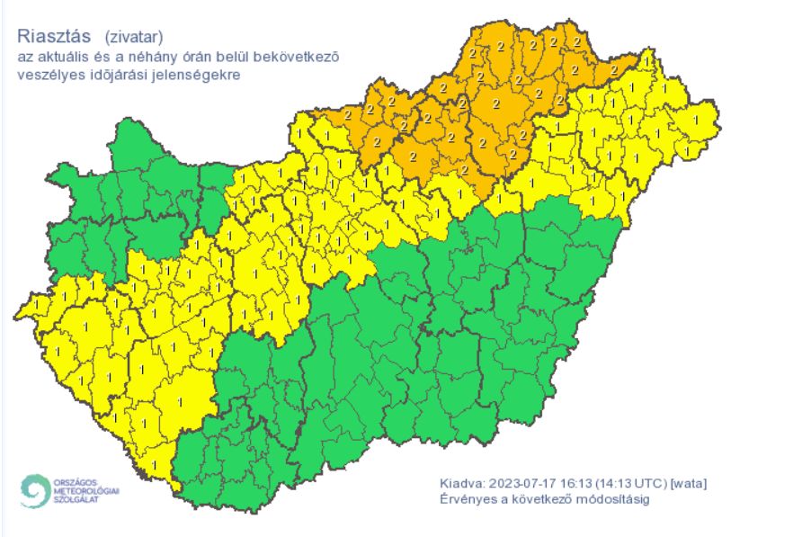 figyelmeztetés meteorológiai szolgálat