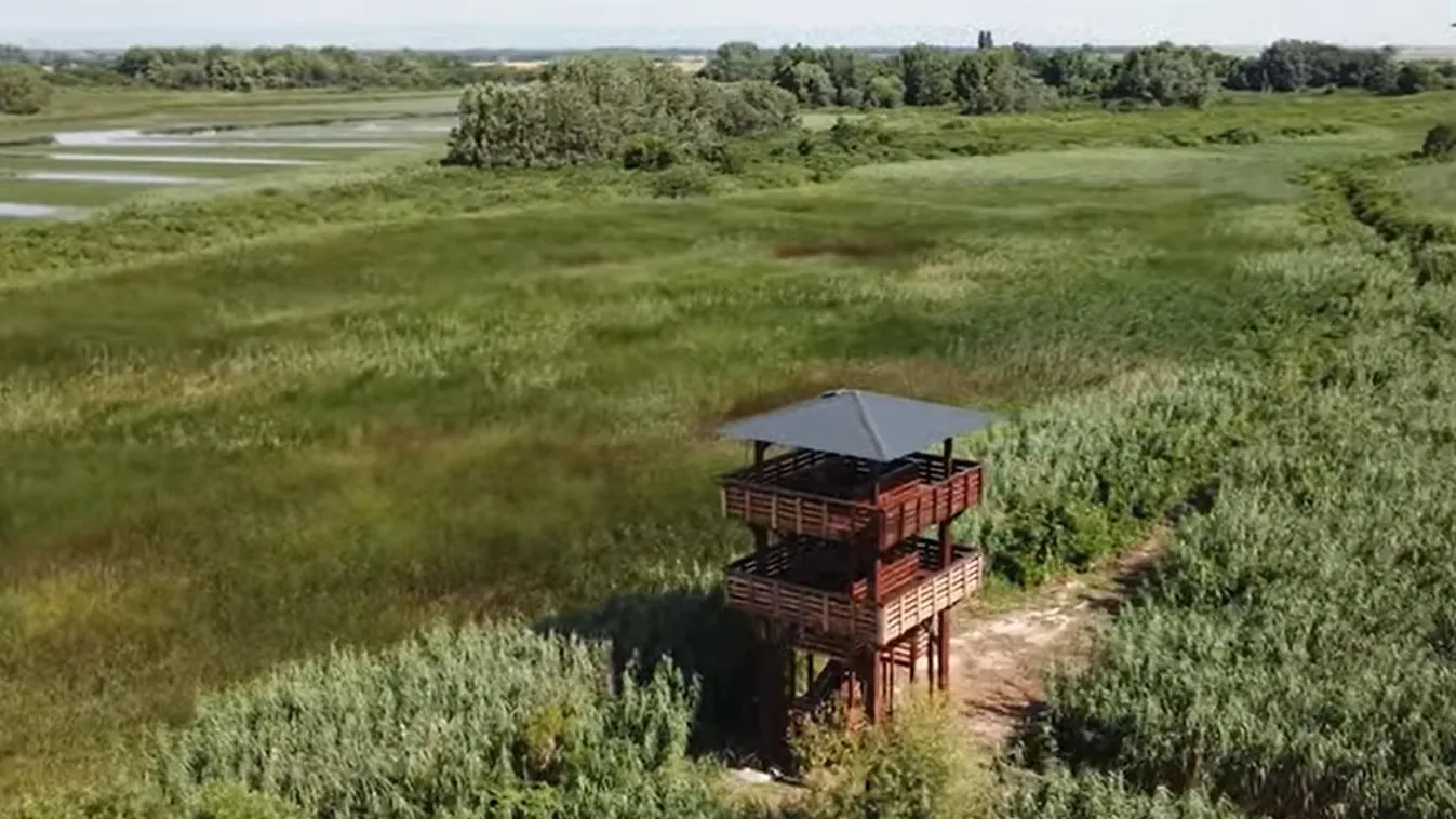 Videó: Nézzetek körül a Tisza-tó legújabb, kétszintes kilátójáról!
