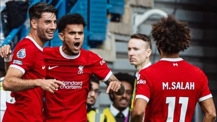 Szoboszlai (balra) máris elvarázsolta a Liverpool-drukkereket, Gerrardhoz hasonlítják