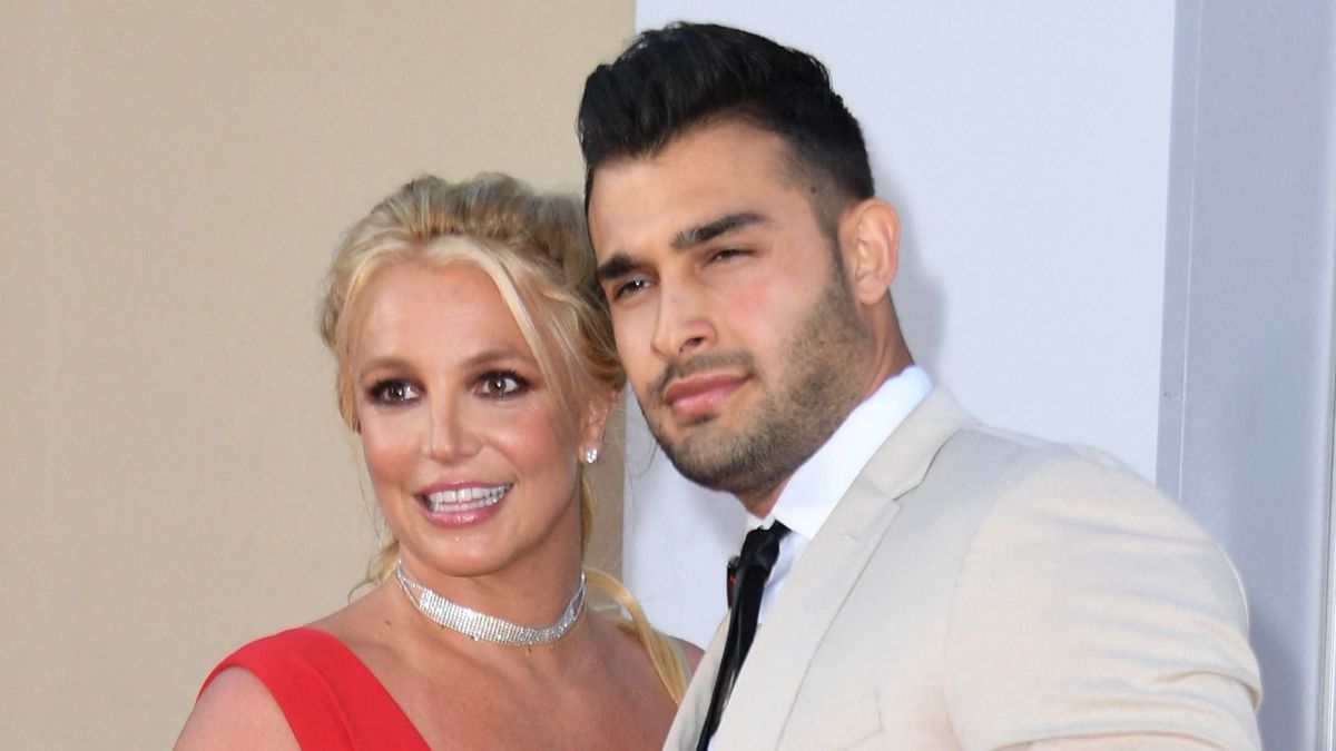 Britney Spears és Sam Asghari fotó: AFP (Photo by VALERIE MACON / AFP)