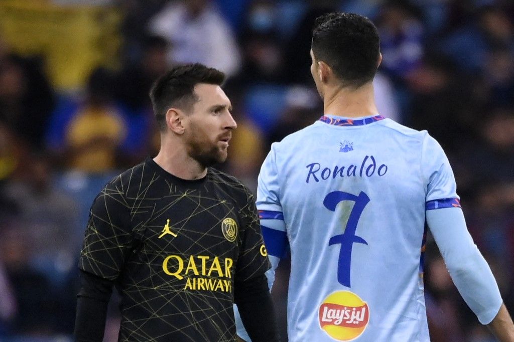 Lionel Messi (balra) és Cristiano Ronaldo: megnyílt az út, akár csapattársak is lehetnek Szaúd-Arábiában