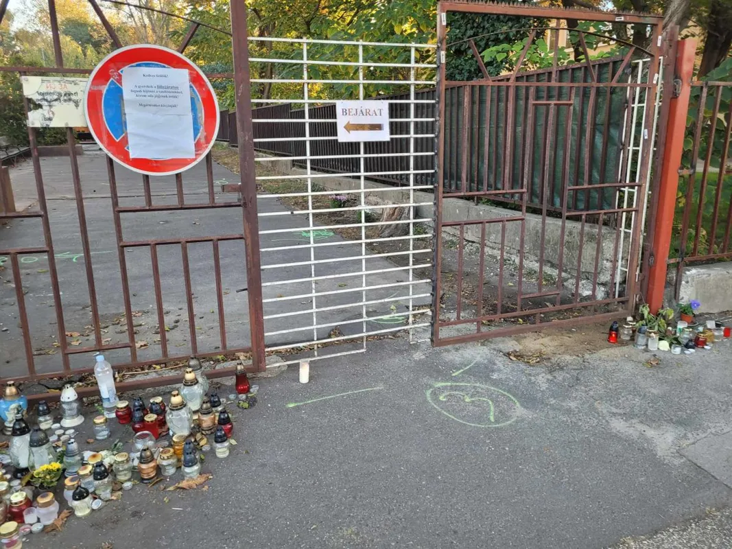 Pesterzsébet, iskolai tragédia, betonfal, búcsú, mécses