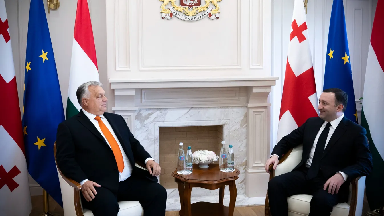 Orbán Viktor Georgia miniszterelnökével tárgyalt a politikai és a gazdasági együttműködésről