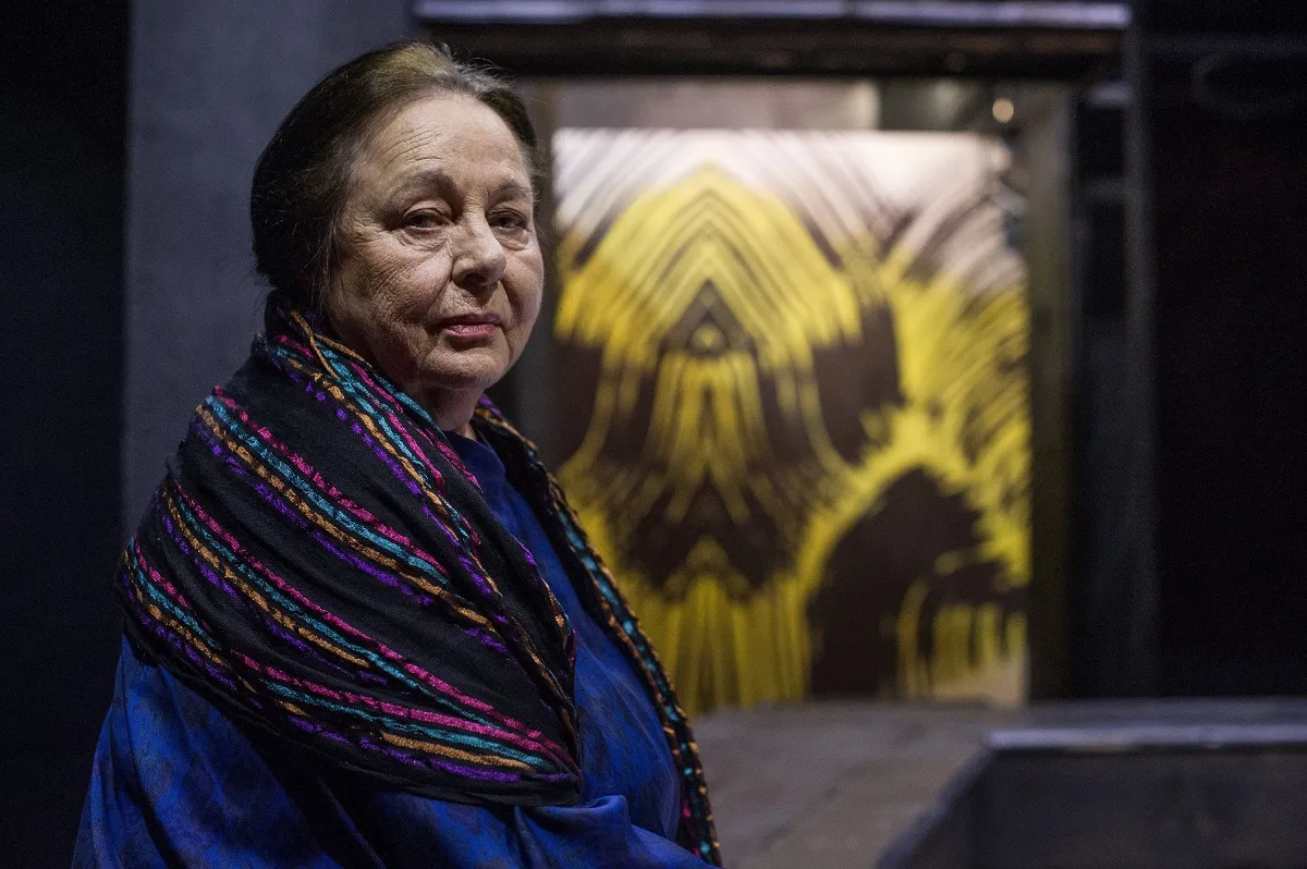 Csomós Mari, a nemzet színésze a Radnóti Színházban 2017. március 27-én 