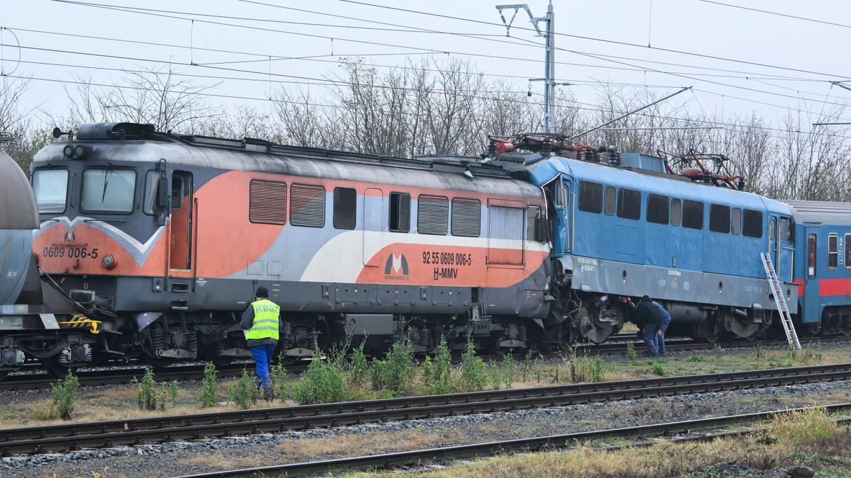 Sápi vonatbaleset: szomorú hír jött a kórházban kezelt mozdonyvezetőről