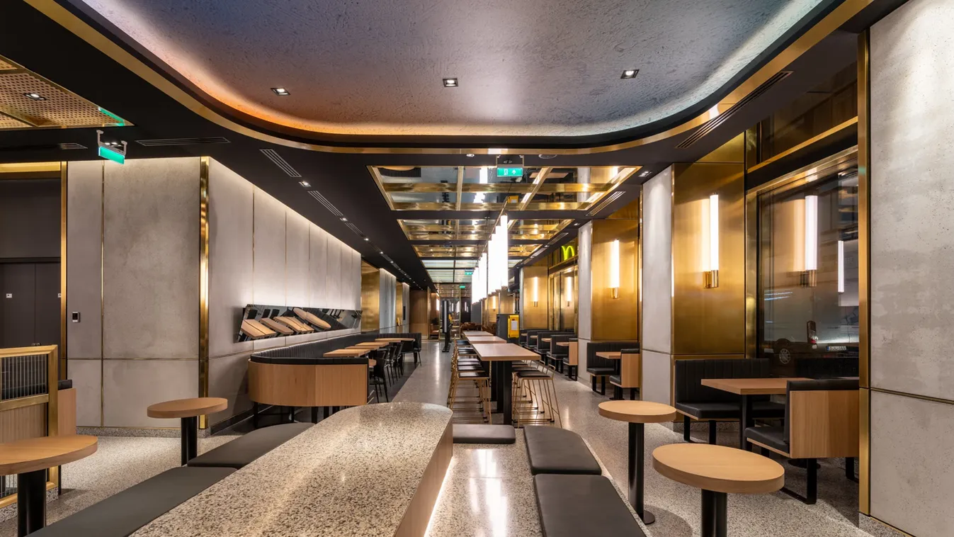 Elképesztően elegáns lett Magyarország első, most megújult McDonald's étterme
