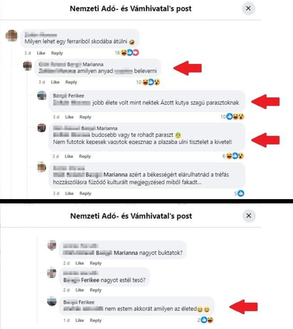 NAV, lefoglalt luxusautók, kommentek