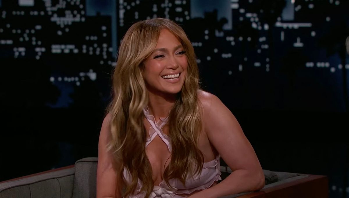 Jennifer Lopez sur le plateau de l'émission "Jimmy Kimmel Live!" à Los Angeles