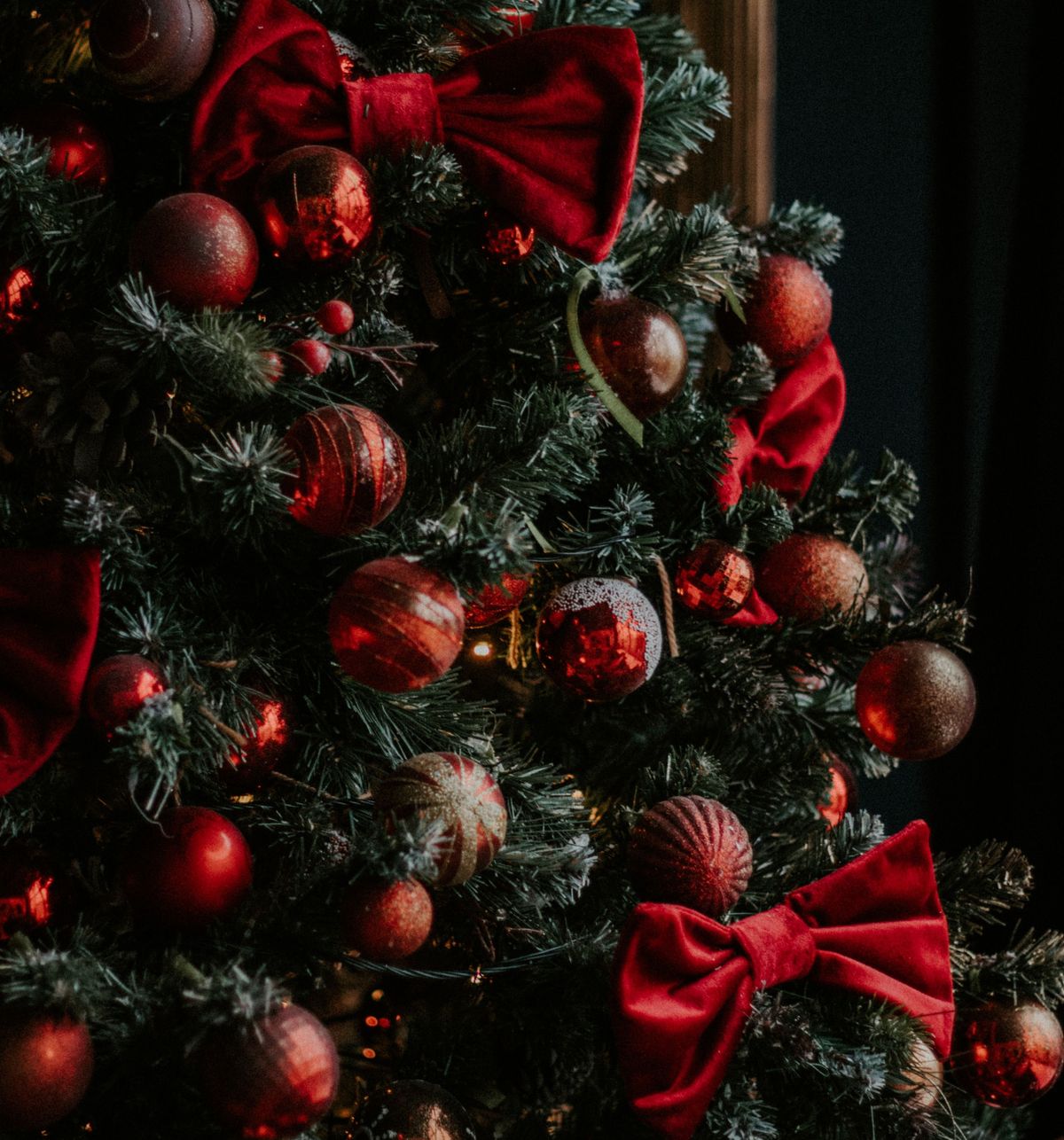 karácsony, karácsonyfa, dísz, dekoráció, gömbök