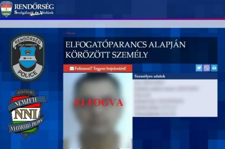 körözött bűnöző 